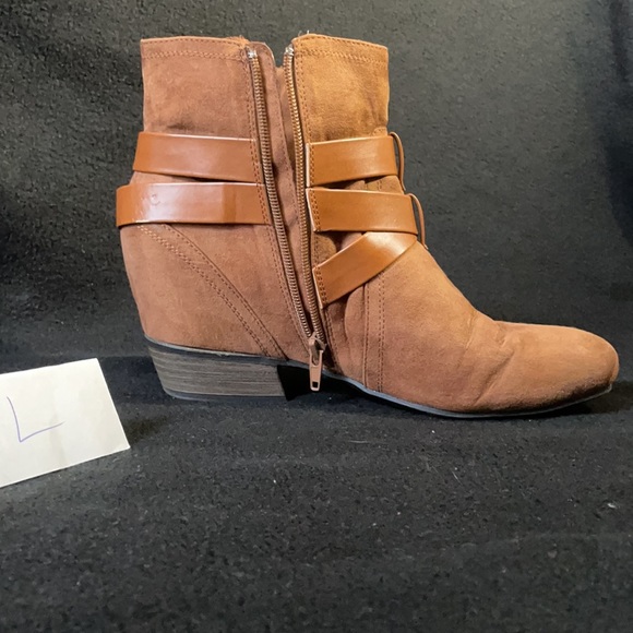 Tan Belted Booties - Picture 9 of 11